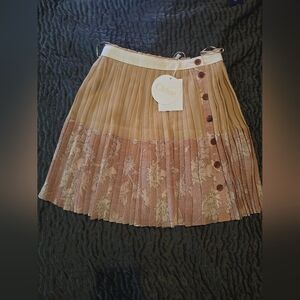 Chloé Pink Pleated Mini Skirt Casual NWT XS